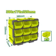 Պահեստավորման մոդուլային աշտարակ DYLLU DTTB8330 380x170x320մմ