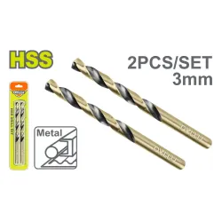 Գայլիկոնների հավաքածու երկաթի գերարագ 3մմ 2 հատ  DYLLU DTTD1K03