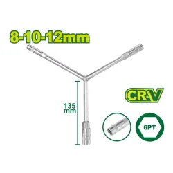 Y-աձև բանալի DYLLU DTTH2101 DTTH2101 8-12մմ