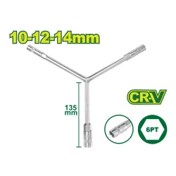 Y-աձև բանալի DYLLU DTTH2102 10-14մմ