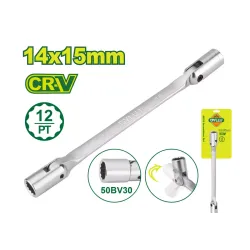 Ճկուն բանալի՝ պտտվող գլխիկով DYLLU DTTH2E04 14-15մմ