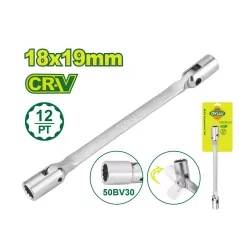 Ճկուն բանալի՝ պտտվող գլխիկով DYLLU DTTH2E06 18-19մմ