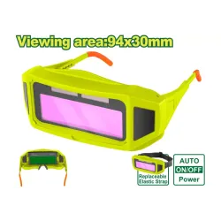 Եռակցման ակնոց ավտոմատ մգացմամբ DYLLU DTWA1501 94x30մմ