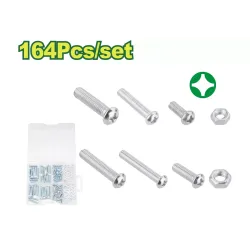 164 հատ պարուրակավոր պտուտակների հավաքածու DYLLU DTXSBB01 10-25մմ