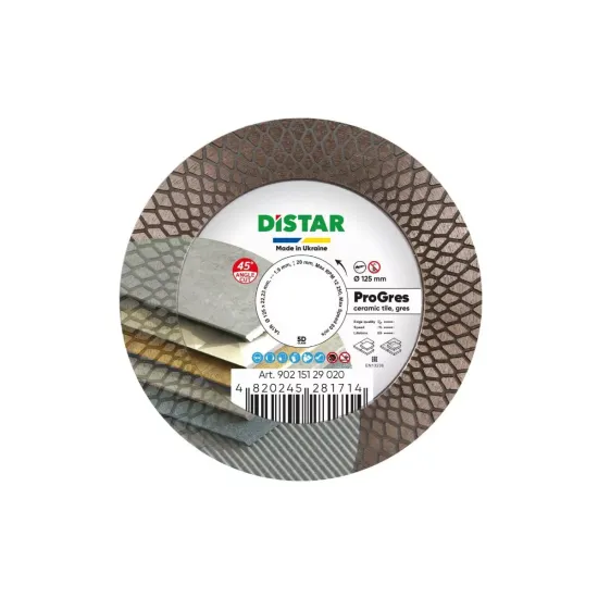 Ալմաստե կտրող սկավառակ 125x22.22x20x1.9mm 1A1R 125 PRO Gres Ալմաստե կտրող սկավառակ 125x22.22x20x1.9mm 1A1R 125 PRO Gres