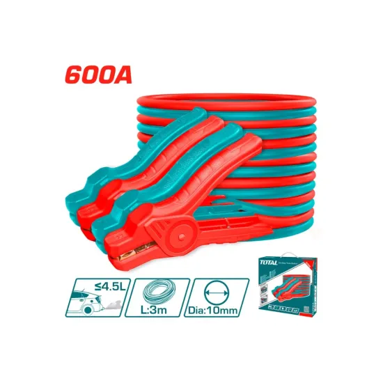 Jumper for car battery 600 A 3 M