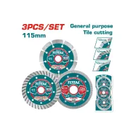 Չոր կտրման ալմաստե սկավառակի հավաքածու 3հատ 115մմ