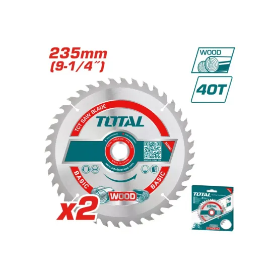 Set of saw blades for wood 2pcs