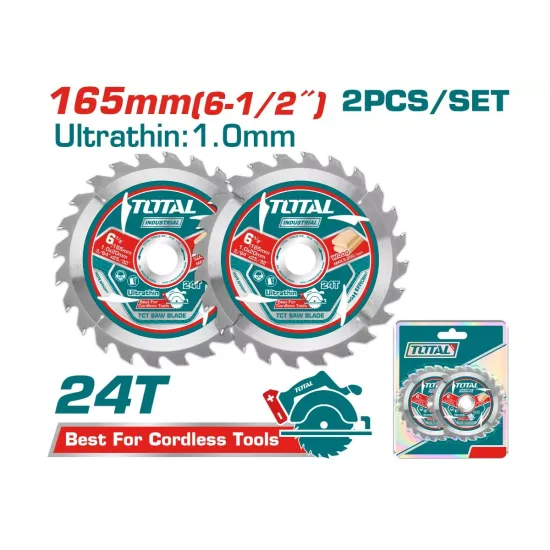 Wood cutting disc 2 pieces 165mm