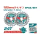 Wood cutting disc 2 pieces 185mm