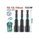 Magnetic impact nut set