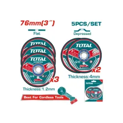 Կտրող և հղկվող սկավառակների հավաքածու 5 հատ