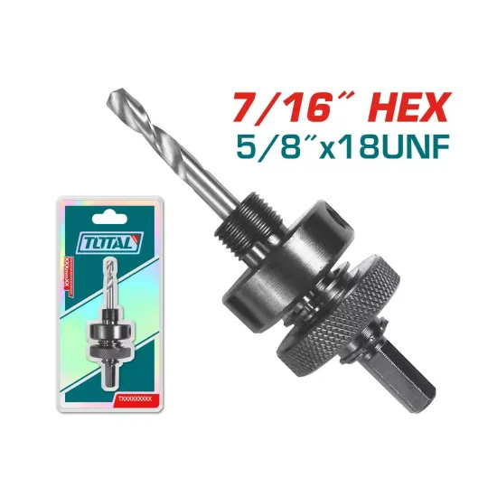 Arbor for hole saw 7/16 inch