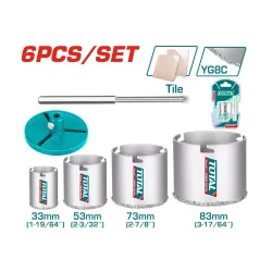 Պատի ծակիչների հավաքածու 6հատ