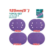 Հղկաթղթի հավաքածու  125մմ 