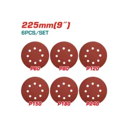 Հղկաթղթի հավաքածու  225մմ 