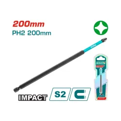 Հարվածային պտուտակահանի բիթ 200մմ