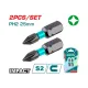PH2 impact screwdriver bits set 2pcs 25mm