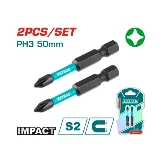 PH3 impact screwdriver bits set 2pcs