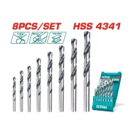 HSS սպիրալաձև գայլիկոնների հավաքածու 8 հատ