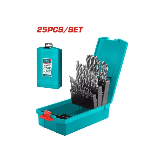 HSS twist drill bit set 25pcs