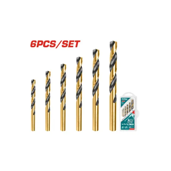 HSS twist drill bit set 6pcs