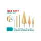Step drill bit set 3 pcs