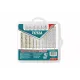 Set of drill bits for metal and concrete with screwdriver bits 16pcs