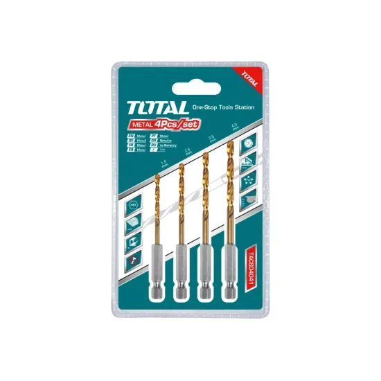 HSS twist drill bits set 4 pcs