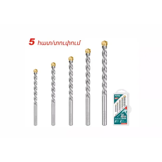 Set of drill bits for stone 5pcs