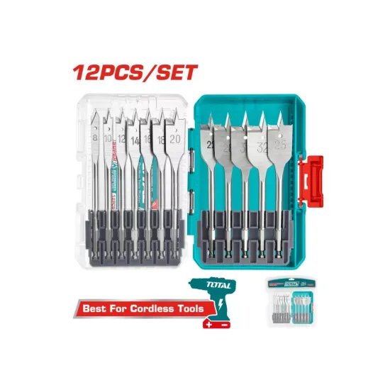 Flat drill set 12 pieces