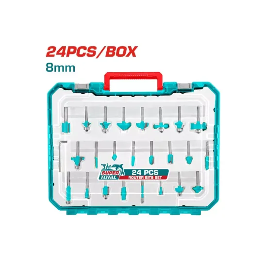 Milling head set 8mm 24 pieces