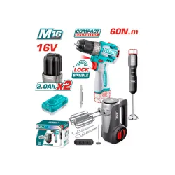 Կոմբո հավաքածու պտուտակադարձիչ մարտկոցային, հարիչ, բլենդեր, մարտկոց և լիցքավորիչ