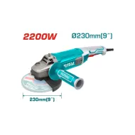 Անկյունային հղկող մեքենա (ԱՀՄ) - Բալգարկա /2200Վատտ/230մմ/Արտադրական/INDUSTRIAL