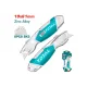 Knife with retractable trapezoidal blade