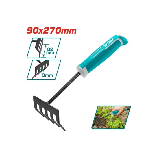 Mini garden rake 270mm