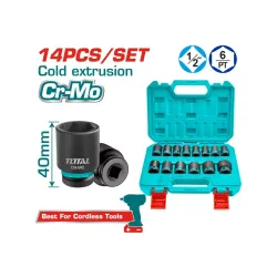 Հարվածային գլխիկների հավաքածու 14հատ 1/2դյույմ