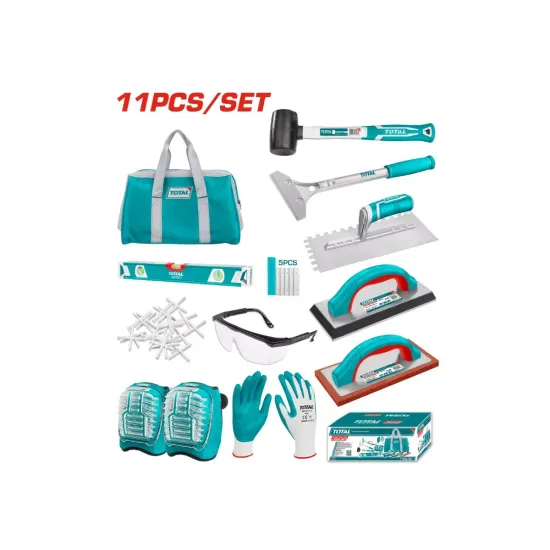 A combo set of plastering tools
