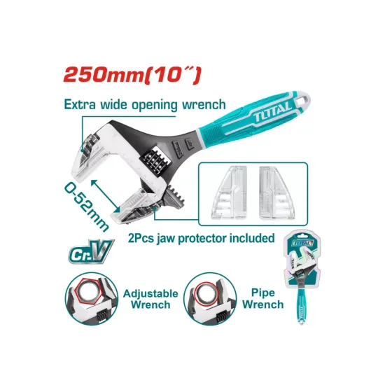 2 IN 1 adjustable wrench