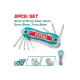 Folding set of pall point hex keys 8pcs.