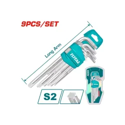 Աստղաձև (Torx) բանալիների հավաքածու 9 հատ