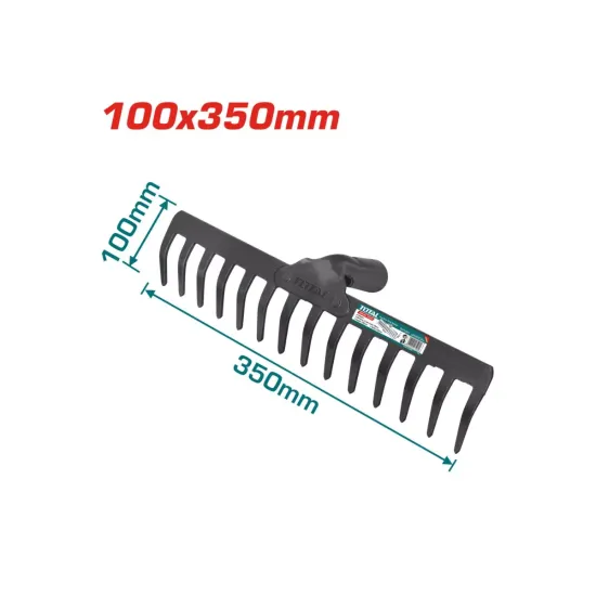 Steel rake 100x350mm
