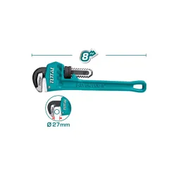 Խողովակի բանալի 0-27 մմ - 200 մմ 8 "