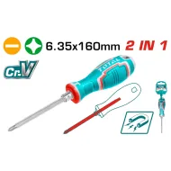 Երկգլխանի պտուտակահան ՝ PH 2 + SL 6 / 160 մմ 