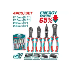 Տափակաբերան աքցանների հավաքածու 4 հատ