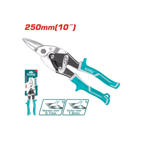 Metal shears with straight cut