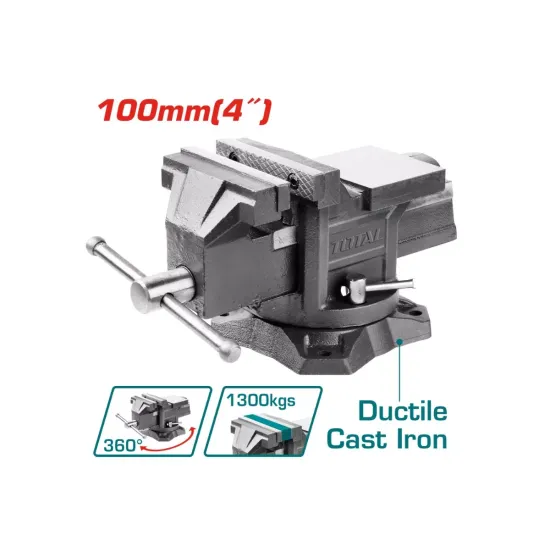 Locksmith vice with anvil 100mm