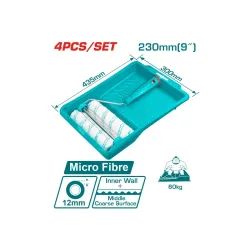 Գլանաձև խոզանակների հավաքածու ՝ 4 - ը 1- ում 