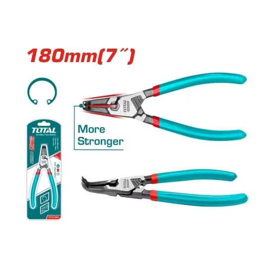 Circlip pliers clamping 7inch curved