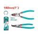 Circlip pliers clamping 7inch curved